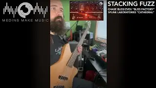 Stacking FUZZ On FUZZ: Bliss Factory into Spline Laboratories Cathedral on Bass Guitar (No Talking)