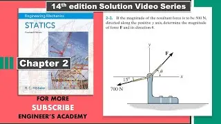 Problem 2-2 Statics Hibbeler 14th Edition (Chapter 2) | Engineers Academy