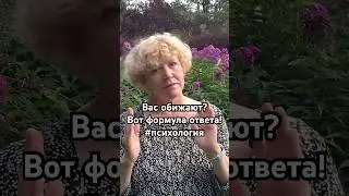 Вас обижают? Вот формула ответа! #психология #отношения #критика #обиды #самооценка #shorts