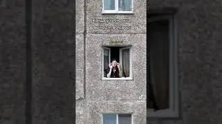 Когда у тебя окна выходят во двор😂