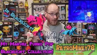 My Marvel Blacklight Funko Pop Collection! #funkopop #marvel #blacklight #collection