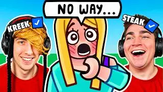 Suprising Roblox Players With Their FAVORITE STREAMERS!