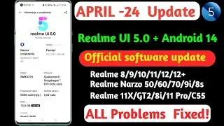 Realme UI 5.0 April new software update & features//Realme UI 5.0 Android 14 official April update