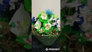 Цветы из пластиковых бутылок 🥀#мкцветы#