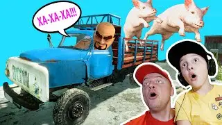 Погоня На БУХАНКЕ за ГРУЗОВИКОМ с Преступником в Contraband Police!!! Конец ИГРЫ?