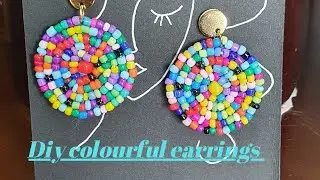 colourful earrings...