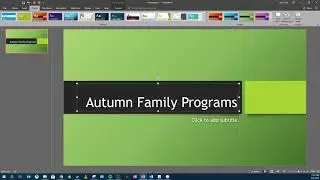 PPTMOD1V2   Inserting a Title Slide and Saving to Computer