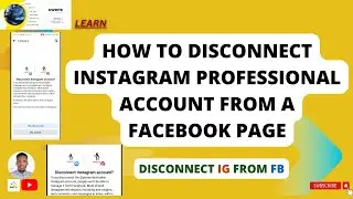 How to disconnect Instagram from Facebook