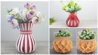 Original Vases from Foamiran do-it-yourself