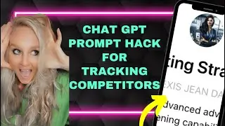 USE THIS CHAT GPT PROMPT TO TRACK YOUR SOCIAL MEDIA CHANNELS AND YOUR COMPETITORS EASY CHAT GPT HACK