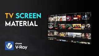 How to Create TV Screen Material Step-by-Step in V-Ray | 3ds Max Tutorial