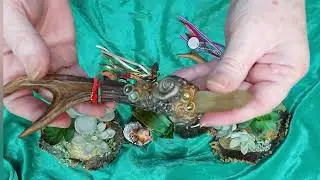 I made some crystal altar wands