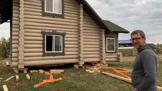 Отзыв #158 Илья Камешковский р н, Владимирская область  Передвижение дома из бревна