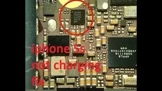Iphone 5S Charging IC\U2 Tristar Change Not Charging Fix