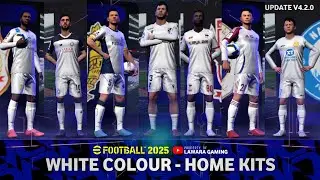 New White kits in eFootball 2025 mobile