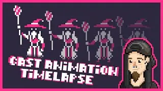 Pixelart MAGE Animation Timelapse #3 [Cast] (SEPTEMBIT 2021 Challenge)