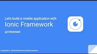 Let's build a mobile application with Ionic Framework #2