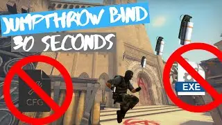 Make a Jumpthrow Bind in Under 30 seconds | No CFG | No AutoExec | CS:GO 2021