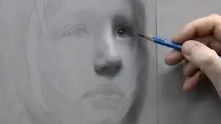 "Static" – Portrait Drawing of a Child, Part 2 of 5