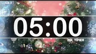 5 Minute Timer with Christmas Music - Jingle Bells - Instrumental Christmas Music for Kids!