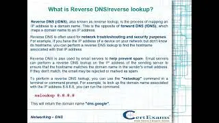 What is Reverse DNS/reverse lookup?