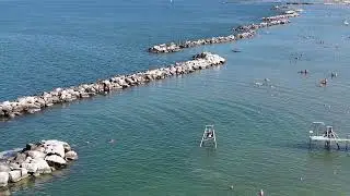 Bellaria Igea marina vista con Dji mini 4 pro estate 2024