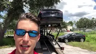 First Wrecked Salvaged Tesla Model 3 Coming In for Delivery