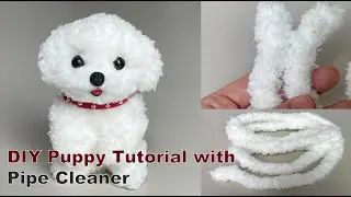 DIY Puppy Dog with Pipe Cleaner Craft Animal Tutorial with Chenille Stick