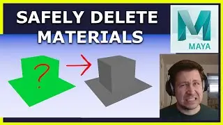 HOW TO DELETE MATERIALS IN MAYA  | Why Your Object Turned Green