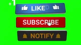 Green Screen Like & Subscribe