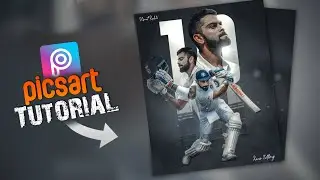 Virat Kohli Birthday CDP Design in PicsArt App || Best Picsart Banner CDP editing || Design Poster 🔥