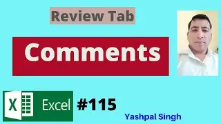 Comments (Review Tab) in excel |Complete Knowledge| Hindi |