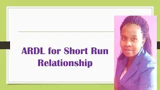 Testing the Short Run Relationship using the ARDL model in STATA