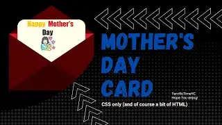 CSS only Mother's Day greeting card animation | Happy Mother's day | CSS animations for fun