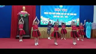 Tiết mục nhảy Aerobic Bé Vui Khỏe Đẹp - Lớp Lớn Mầm Non Phú Đa