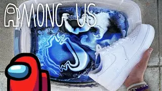 Custom ‘AMONG US’ Hydro Dip Shoes.