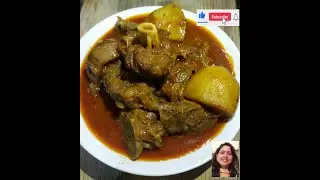 আলু দিয়ে খাসির মাংশের পাতলা ঝোল | Aloo Diye Khasir Mangshor Patla Jhol | आलू के साथ मटन ग्रेवी