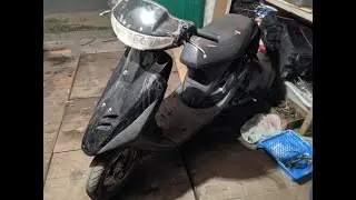 Honda dio 27 Восстановленная (до и после ремонта)