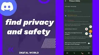 How To find Privacy And Safety On Discord app 2023