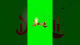 Happy Diwali Green screen tittle animation, wishes 