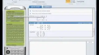 Cálculo de inversa y determinante de una matriz utilizando el software Microsoft Mathematics