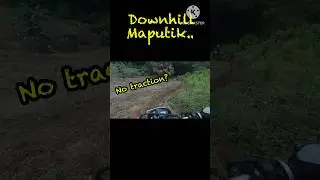 Downhill trail walang kapit ang gulong…