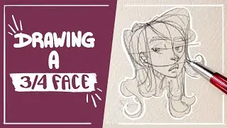 How I draw a 3/4 Face (Shorts)