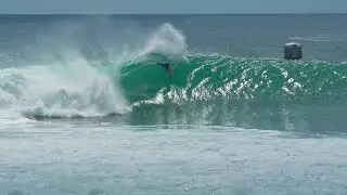 RIPCURL CUP MASON HO THE BEST SCORE 8.90 BARRELS WAVE. NOA DEANE, TOMMY SOBRY AND MEGA ARTANA .