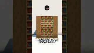 Simple Ways to Improve Your Bookshelf! #minecraft #howtobuild #tipsandtricks #reimiho