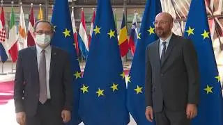 Kosovo’s President Hashim Thaci who visits Brussels Council of the EU faces war-crimes charges?