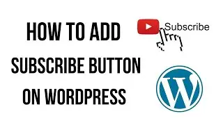 how to add youtube subscribe button on wordpress