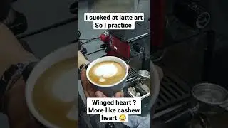 I sucked at latte art so I practice #1