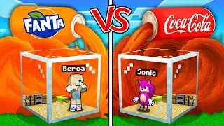 FANTA BERCA VS COCA COLA KIZ BEBEK SONİC TSUNAMİ SAVAŞI -Minecraft
