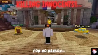 KILLING INNOCENTS for no reason, On The HIVE MURDER MYSTERY MINECRAFT!...